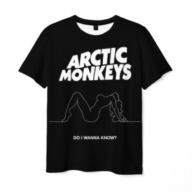 Мужская футболка 3D с принтом Arctic Monkeys , 100% полиэфир | прямой крой, круглый вырез горловины, длина до линии бедер | arctic monkeys | алекс тёрнер | арктик манкиз | группы | джейми кук | инди | музыка | мэтт хелдерс | ник омэлли | постпанк | рок