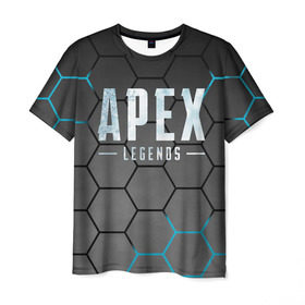 Мужская футболка 3D с принтом Apex Legends , 100% полиэфир | прямой крой, круглый вырез горловины, длина до линии бедер | Тематика изображения на принте: apex | battle royale | legends | titanfall | апекс | легенды | тайтанфол | титанфол