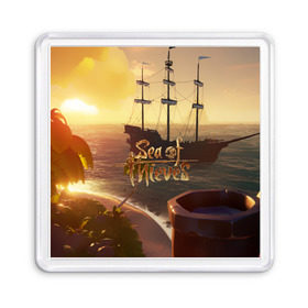 Магнит 55*55 с принтом Sea of Thieves , Пластик | Размер: 65*65 мм; Размер печати: 55*55 мм | blade | captain | game | hat | ken | pirate | sea of thieves | snake | sword | tatoo | woman | игры | пираты