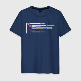 Мужская футболка хлопок с принтом Подсветка синтаксиса кода , 100% хлопок | прямой крой, круглый вырез горловины, длина до линии бедер, слегка спущенное плечо. | 1с | c | highlighter | java | javascript | php | programmer | sql | syntax | код | компьютер | программа | с++ | сисадмин