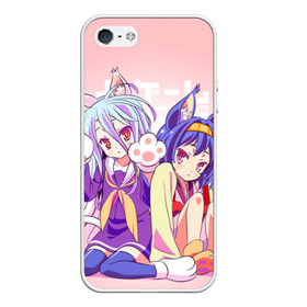 Чехол для iPhone 5/5S матовый с принтом No Game No Life , Силикон | Область печати: задняя сторона чехла, без боковых панелей | ngnl | no game no life | аниме | без игры жизни нет | изуна | манга | нет игры   нет жизни | сора и сиро | широ