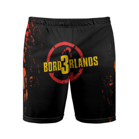 Мужские шорты 3D спортивные с принтом BORDERLANDS 3 ,  |  | 2k | apocalypsis | borderlands | borderlands 3 | fanstastic | game | logo | pandora | play | апокалипсис | бордерлендс | игра | лого | пандора | фантастика