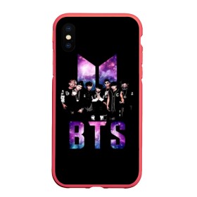 Чехол для iPhone XS Max матовый с принтом BTS ARMY , Силикон | Область печати: задняя сторона чехла, без боковых панелей | Тематика изображения на принте: bangtan | boy | j hope | jimin | jin | jungkook | korea | luv | rm | suga | v | with | бтс | кей | поп