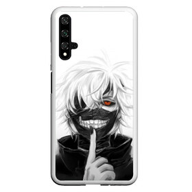 Чехол для Honor 20 с принтом Kaneki Ken , Силикон | Область печати: задняя сторона чехла, без боковых панелей | Тематика изображения на принте: anteiku | ghoul | kaneki | ken | tokyo | антейку | гуль | канеки | кен | токийский