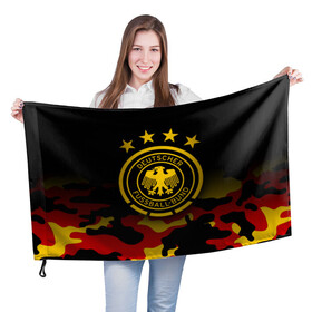 Флаг 3D с принтом Сборная Германии , 100% полиэстер | плотность ткани — 95 г/м2, размер — 67 х 109 см. Принт наносится с одной стороны | deutsche | deutschland | die mannschaft | germany | германия | немецкая сборная | сборная | сборная гемании по футболу | сборная германии | форма | футбол