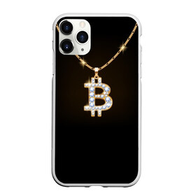 Чехол для iPhone 11 Pro Max матовый с принтом Бриллиантовый биткоин , Силикон |  | bitcoin | black | chain | color | diamond | emblem | gold | golden | hip hop | logo | luxury | money | style | symbol | алмаз | блеск | блестящий | бриллиант | валюта | деньги | знак | золото | золотой | криптовалюта | кулон | логотип | люкс | роскошь | с