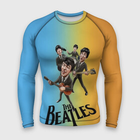 Мужской рашгард 3D с принтом The Beatles ,  |  | george harrison | john lennon | paul mccartney | psychedelic rock | ringo starr | the beatles | англия | ансамбль | джон леннон | джордж харрисон | пол маккартни | психоделический рок | ринго старр