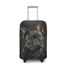 Чехол для чемодана 3D с принтом Французский бульдог , 86% полиэфир, 14% спандекс | двустороннее нанесение принта, прорези для ручек и колес | Тематика изображения на принте: animal | background | beast | black | breed | bulldog | cool | cute | dog | ears | french | jaw | look | muzzle | portrait | wool | бульдог | взгляд | животное | зверь | милый | пёс | порода | портрет | прикольно | псина | собака | уши | фон | фра