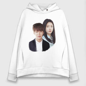 Женское худи Oversize хлопок с принтом Kim Tan and Cha Eun Sang , френч-терри — 70% хлопок, 30% полиэстер. Мягкий теплый начес внутри —100% хлопок | боковые карманы, эластичные манжеты и нижняя кромка, капюшон на магнитной кнопке | Тематика изображения на принте: cha eun sang | kim tan | lee min ho | park shin hye | the heirs | ким тан | ли мин хо | наследники | пак шин хе | чха ын сан