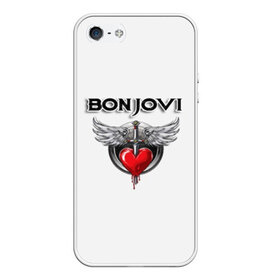 Чехол для iPhone 5/5S матовый с принтом Bon Jovi , Силикон | Область печати: задняя сторона чехла, без боковых панелей | bon jovi | бон джови | музыка | музыкальная группа | песни | рок | рок группа | рокгруппа