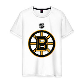 Мужская футболка хлопок с принтом Boston Bruins NHL , 100% хлопок | прямой крой, круглый вырез горловины, длина до линии бедер, слегка спущенное плечо. | boston | boston bruins | hockey | nhl | бостон | бостон брюинз | кубок стенли | нхл | спорт | хоккей | шайба
