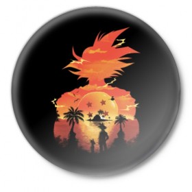 Значок с принтом Dragon Ball Illusion ,  металл | круглая форма, металлическая застежка в виде булавки | anime | ball z | dragon | meme | tokyo | акира | аниме | дракона | драконий | жемчуг | зет | иероглиф | манга | ниндзя | стиль | торияма | фентези | япония