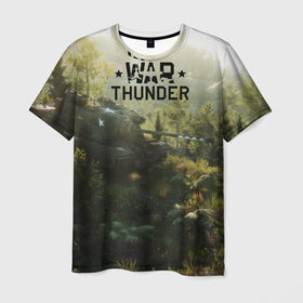 Мужская футболка 3D с принтом Гром войны , 100% полиэфир | прямой крой, круглый вырез горловины, длина до линии бедер | war thunder | war thunder 2019 | war thunder лучшие | war thunder самолеты | war thunder танки | вар тандер | гром войны | игра war thunder | купить футболку war thunder | футболки war thunder