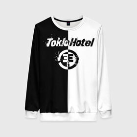 Женский свитшот 3D с принтом Tokio Hotel (4) , 100% полиэстер с мягким внутренним слоем | круглый вырез горловины, мягкая резинка на манжетах и поясе, свободная посадка по фигуре | 