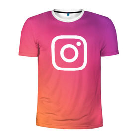 Мужская футболка 3D спортивная с принтом Instagram , 100% полиэстер с улучшенными характеристиками | приталенный силуэт, круглая горловина, широкие плечи, сужается к линии бедра | Тематика изображения на принте: instagram | photo | инстаблогер | инстаграм | интернет | сеть | социальная | фото
