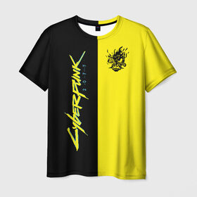 Мужская футболка 3D с принтом SAMURAI CYBERPUNK 2077 , 100% полиэфир | прямой крой, круглый вырез горловины, длина до линии бедер | 2077 | ciberpunk | cyber punk | cyberpank | cyberpunk | kiberpunk | kyberpank | kyberpunk | samurai | кибер панк | киберпанк | самурай