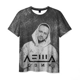 Мужская футболка 3D с принтом Леша Свик , 100% полиэфир | прямой крой, круглый вырез горловины, длина до линии бедер | музыка | певец | попмузыка | рэпер | свик