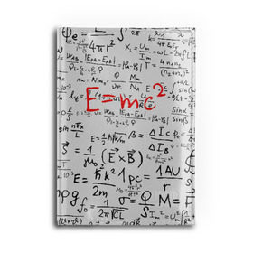 Обложка для автодокументов с принтом E=mc2 (редач) , натуральная кожа |  размер 19,9*13 см; внутри 4 больших “конверта” для документов и один маленький отдел — туда идеально встанут права | Тематика изображения на принте: emc 2 | emc2 | знаменитые формулы | физика | формулы | эйнштейн