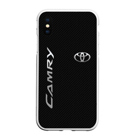 Чехол для iPhone XS Max матовый с принтом Toyota Camry , Силикон | Область печати: задняя сторона чехла, без боковых панелей | Тематика изображения на принте: toyota | абстракция | авто | автомобиль | лого | логотип | машина | таета | тоета | тойота