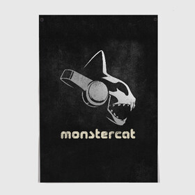 Постер с принтом Monstercat , 100% бумага
 | бумага, плотность 150 мг. Матовая, но за счет высокого коэффициента гладкости имеет небольшой блеск и дает на свету блики, но в отличии от глянцевой бумаги не покрыта лаком | Тематика изображения на принте: monstercat | клуб | клубная музыка | кот | котенок | кошка | лейбл | монстар | монстар кет | монстер | музыка | танцевальная музыка | электронная | электронная музыка