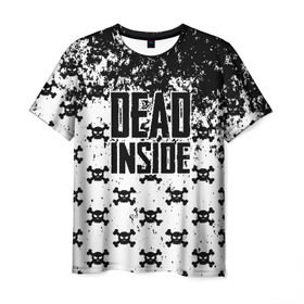 Мужская футболка 3D с принтом Dead Inside , 100% полиэфир | прямой крой, круглый вырез горловины, длина до линии бедер | dead | dota | inside | аниме | внутри | гуль | дэд | инсайд | мертвец | мертвый | токийский