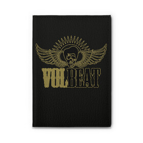 Обложка для автодокументов с принтом Volbeat  , натуральная кожа |  размер 19,9*13 см; внутри 4 больших “конверта” для документов и один маленький отдел — туда идеально встанут права | groove metal | hardcore | psychobilly | volbeat | волбит