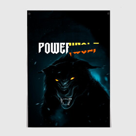 Постер с принтом Powerwolf , 100% бумага
 | бумага, плотность 150 мг. Матовая, но за счет высокого коэффициента гладкости имеет небольшой блеск и дает на свету блики, но в отличии от глянцевой бумаги не покрыта лаком | Тематика изображения на принте: metal | powerwolf | пауэр метал | хэви метал