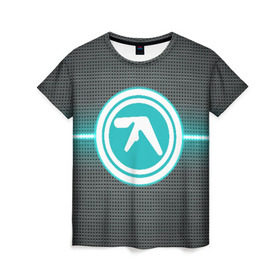 Женская футболка 3D с принтом Aphex Twin , 100% полиэфир ( синтетическое хлопкоподобное полотно) | прямой крой, круглый вырез горловины, длина до линии бедер | Тематика изображения на принте: intelligent dance music | драм энд бэйс | ричард дэвид джеймс | техно | эйсид | эмбиент