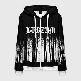 Мужская толстовка 3D на молнии с принтом Burzum , 100% полиэстер | длина до линии бедра, манжеты и пояс оформлены мягкой тканевой резинкой, двухслойный капюшон со шнурком для регулировки, спереди молния, по бокам два кармана | burzum | ghotic | варг викернес | мрак | тьма