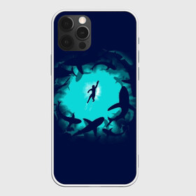 Чехол для iPhone 12 Pro Max с принтом Swimming in the sea , Силикон |  | Тематика изображения на принте: dive | diving | swim | swimming | synchronized swimming | водный спорт | дайвинг | плавание | пловец | синхронное плавание | спорт