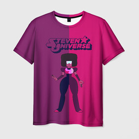 Мужская футболка 3D с принтом Steven Universe , 100% полиэфир | прямой крой, круглый вырез горловины, длина до линии бедер | steven universe | аметист | вселенная стивена | гранат | жемчуг | конни махесваран | кристальные самоцветы | лазурит | ляпис лазурит | перидот | самоцветы | стивен кварц юнивёрс