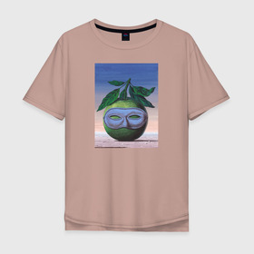 Мужская футболка хлопок Oversize с принтом Рене Магритт , 100% хлопок | свободный крой, круглый ворот, “спинка” длиннее передней части | живопись | искусство | картина | художники | шедевры