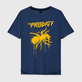 Мужская футболка хлопок Oversize с принтом THE PRODIGY , 100% хлопок | свободный крой, круглый ворот, “спинка” длиннее передней части | Тематика изображения на принте: prodigy | the prodigy