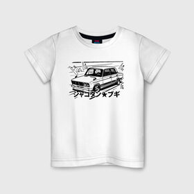 Детская футболка хлопок с принтом Bosozoku Taz , 100% хлопок | круглый вырез горловины, полуприлегающий силуэт, длина до линии бедер | bosozoku | bosozoku style | автоваз | боевая классика | босудзоку | босузоку | ваз | жигули | лада