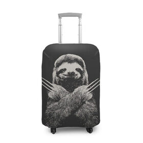 Чехол для чемодана 3D с принтом Slotherine , 86% полиэфир, 14% спандекс | двустороннее нанесение принта, прорези для ручек и колес | animals | wolverine | ленивец | росомаха