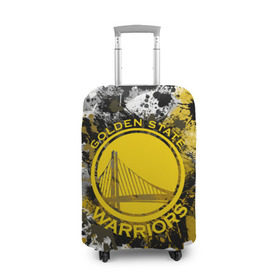 Чехол для чемодана 3D с принтом Голден Стэйт Уорриорз , 86% полиэфир, 14% спандекс | двустороннее нанесение принта, прорези для ручек и колес | golden state | nba | warriors | баскетбол | голден стэйт | голден стэйт уорриорз | нба | уорриорз