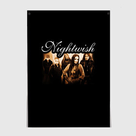 Постер с принтом Nightwish , 100% бумага
 | бумага, плотность 150 мг. Матовая, но за счет высокого коэффициента гладкости имеет небольшой блеск и дает на свету блики, но в отличии от глянцевой бумаги не покрыта лаком | metal | nightwish | symphonic metal | tarja | tarja turunen | turunen | метал | найтвиш | симфоник метал | тарья | турунен