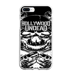 Чехол для iPhone 7/8 Plus матовый с принтом Hollywood Undead , Силикон | Область печати: задняя сторона чехла, без боковых панелей | Тематика изображения на принте: been | bloody nose | california | hell | lyrics | music | octone | official | psalms | records | rock | song | to | vevo | video | кранккор | метал | рэп рок | электроник