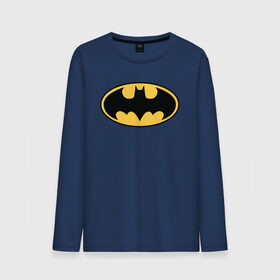 Мужской лонгслив хлопок с принтом Batman logo , 100% хлопок |  | bat man | batman | batman comics | caped crusader | comics | dark knight | бетмен | брюс уэйн | бэт мен | бэтмен | тёмный рыцарь