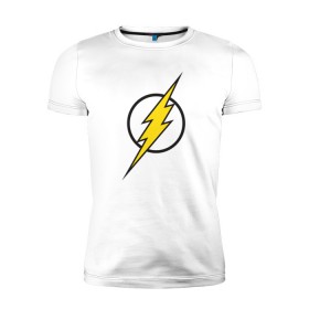 Мужская футболка премиум с принтом Flash , 92% хлопок, 8% лайкра | приталенный силуэт, круглый вырез ворота, длина до линии бедра, короткий рукав | barry allen | dc | dc comics | flash | барри аллен | флеш | флэш