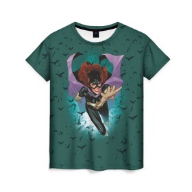 Женская футболка 3D с принтом Batwoman , 100% полиэфир ( синтетическое хлопкоподобное полотно) | прямой крой, круглый вырез горловины, длина до линии бедер | batgirl | batman | batman vs superman | bruce wayne | gotham | justice league | shtatbat | бэтгерл