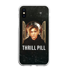 Чехол для iPhone XS Max матовый с принтом THRILL PILL - Грустная Песня , Силикон | Область печати: задняя сторона чехла, без боковых панелей | fuelle | logo | music | noir | pil | pill | rap | raper | symbol | thril | thrill | tril | trill | дамб | лого | музыка | пил | пилл | рэп | рэппер | сам | символ | трил | трилл | тхрил | тхрилл | фотографии | щит