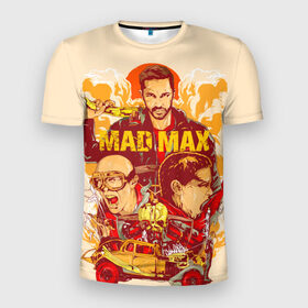 Мужская футболка 3D спортивная с принтом Безумный Макс , 100% полиэстер с улучшенными характеристиками | приталенный силуэт, круглая горловина, широкие плечи, сужается к линии бедра | mad max. боевик | байкер | бандит | постапокалипсис | пустыня