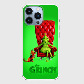 Чехол для iPhone 13 Pro с принтом The Grinch ,  |  | christmas | claus | grinch stole | how the | jingle | merry | santa | гринч | гуманоид | диккенс | ктоград | олени | рождество | снежинки | чарльз