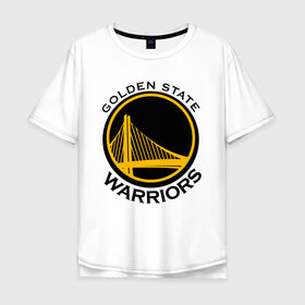 Мужская футболка хлопок Oversize с принтом GOLDEN STATE WARRIORS , 100% хлопок | свободный крой, круглый ворот, “спинка” длиннее передней части | golden state | golden state warriors | gsw | nba | usa | америка | голден стэйт уорриорз | гсв | нба | сша