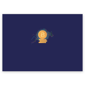 Поздравительная открытка с принтом Биткоин , 100% бумага | плотность бумаги 280 г/м2, матовая, на обратной стороне линовка и место для марки
 | bitcoin | coin | cryptocurrency | currency | gold | mining | money | symbol | биткоин | богатство | валюта | деньги | золото | интернет | коин | крипта | криптовалюта | майнинг | символ | трейдер