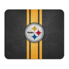 Коврик для мышки прямоугольный с принтом Pittsburgh Steelers , натуральный каучук | размер 230 х 185 мм; запечатка лицевой стороны | Тематика изображения на принте: 