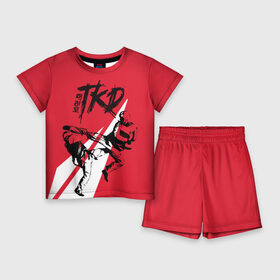 Детский костюм с шортами 3D с принтом Taekwondo ,  |  | Тематика изображения на принте: taekwondo | восточные единоборства | единоборства | теквондо | тхэквондо | тэквондо