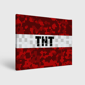 Холст прямоугольный с принтом MINECRAFT TNT / МАЙНКРАФТ ТНТ , 100% ПВХ |  | block | creeper | cube | minecraft | pixel | блок | геометрия | крафт | крипер | кубики | майнкрафт | пиксели