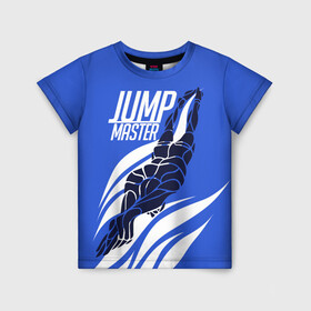 Детская футболка 3D с принтом Jump master , 100% гипоаллергенный полиэфир | прямой крой, круглый вырез горловины, длина до линии бедер, чуть спущенное плечо, ткань немного тянется | cliff diving | dive | diving | swimming | плавание | прыжки в воду | спорт